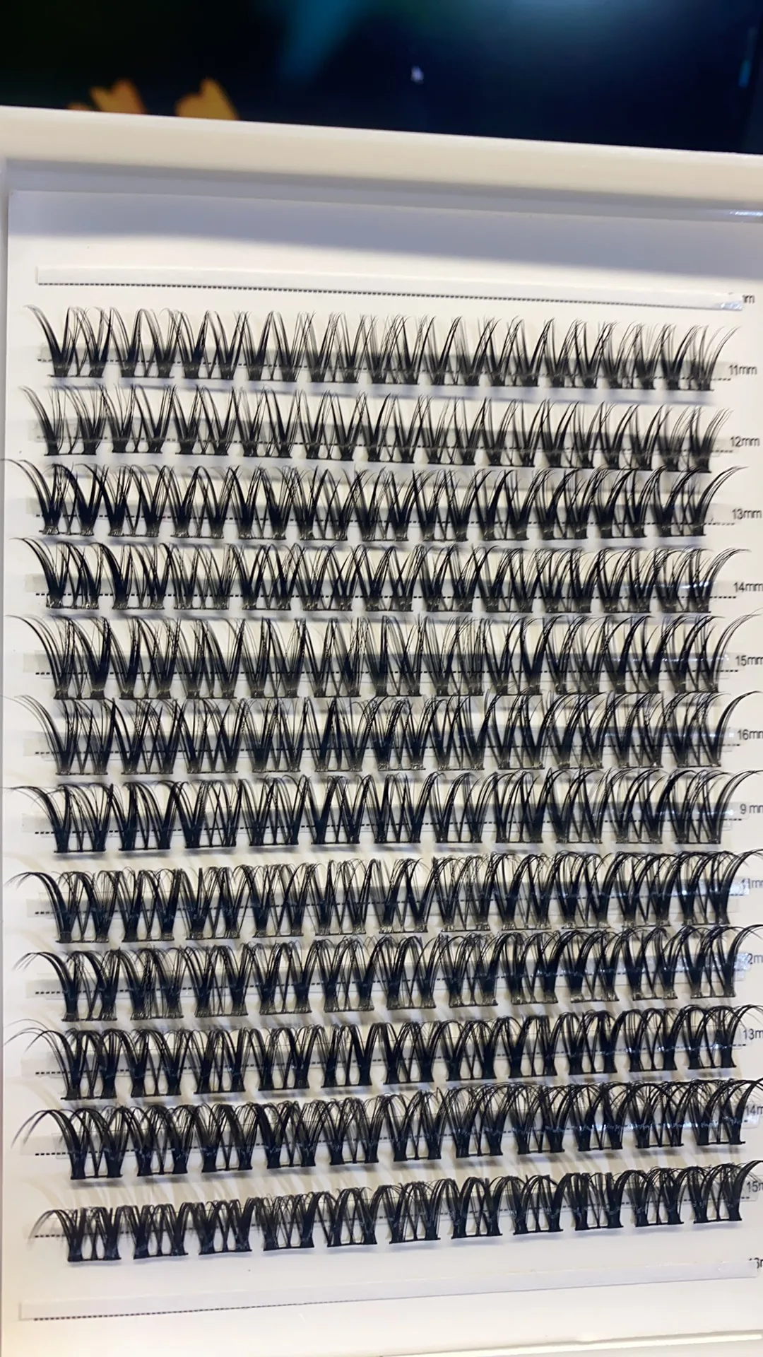 Volume lash fans display
