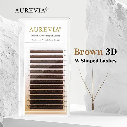 Brown 3D W Type Colored Lash